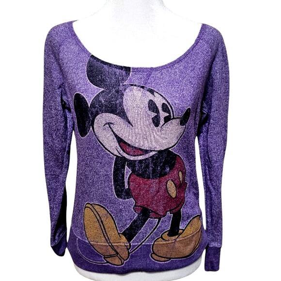 Disney Sweaters - DISNEY Parks Purple Mickey Mouse Sweater Vintage 90's Women's Size X-Small